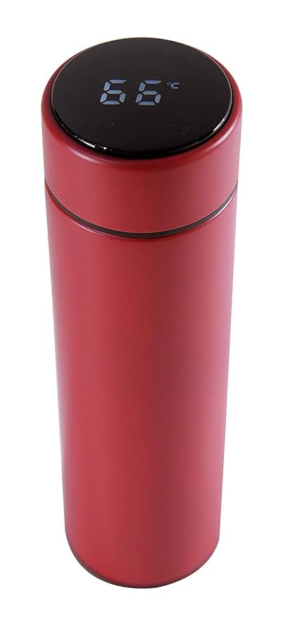 Temperature Display Vacuum Insulated Water Bottle,Thermo Flask Made of Premium Stainless Steel - 500ML